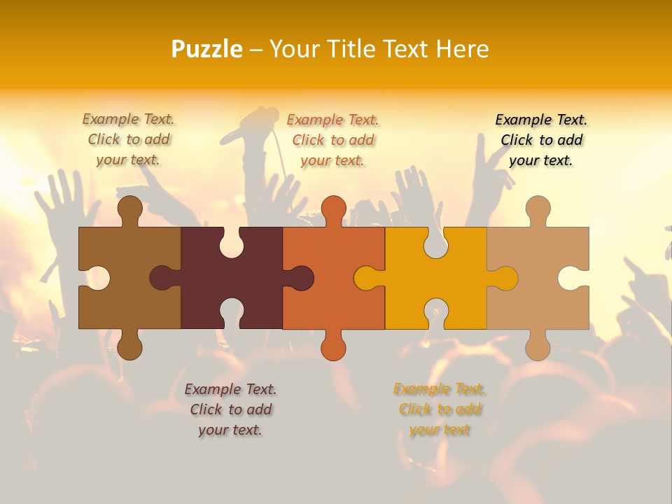 Musician Applauding Back PowerPoint Template