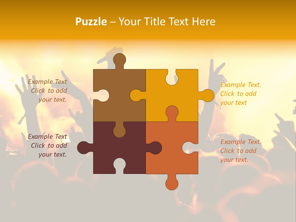 Musician Applauding Back PowerPoint Template