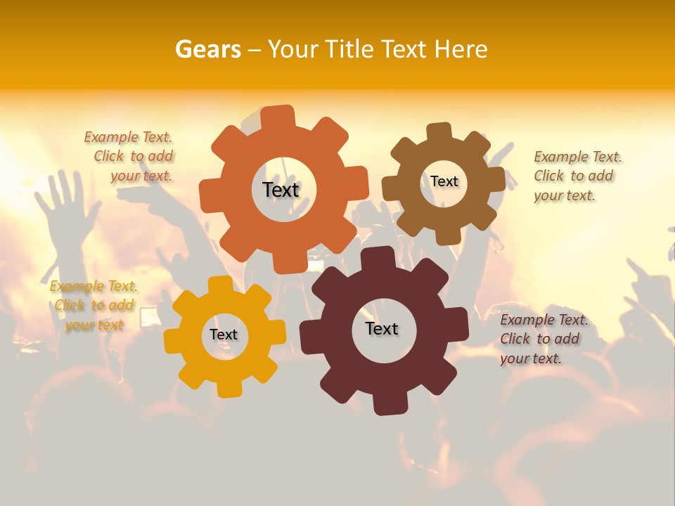 Musician Applauding Back PowerPoint Template