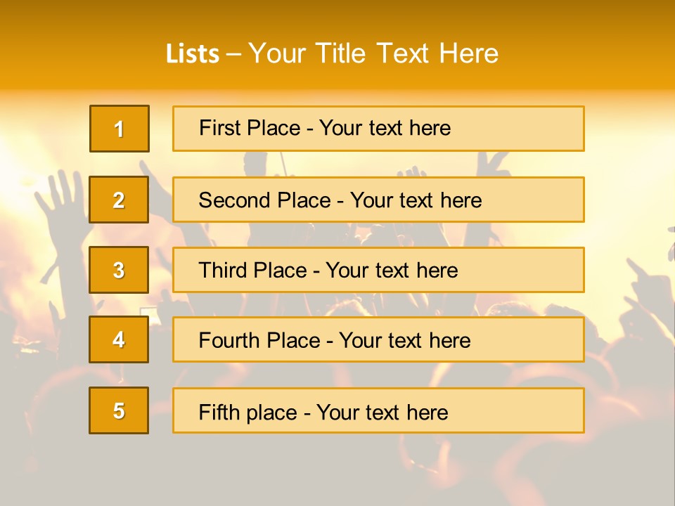 Musician Applauding Back PowerPoint Template