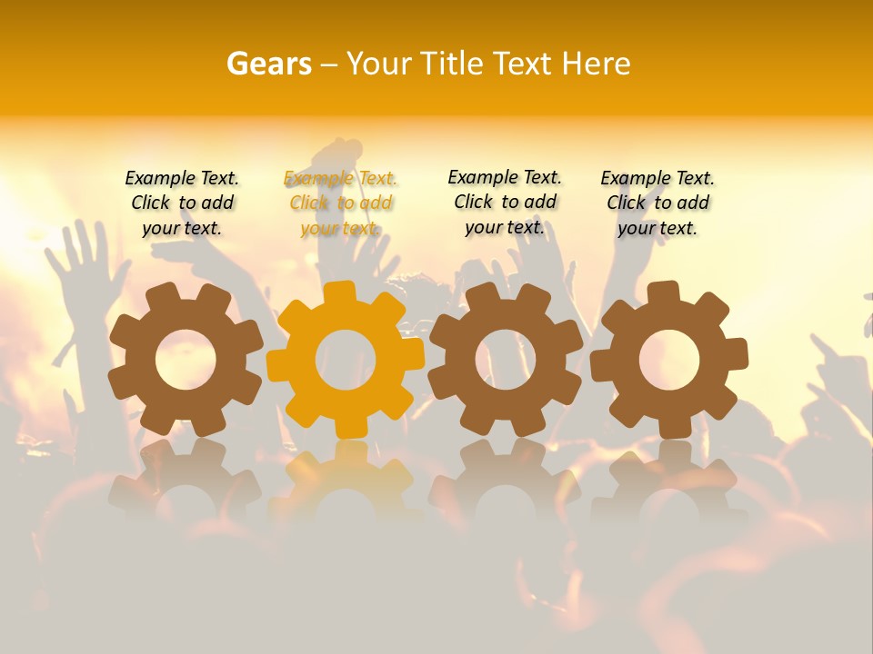 Musician Applauding Back PowerPoint Template