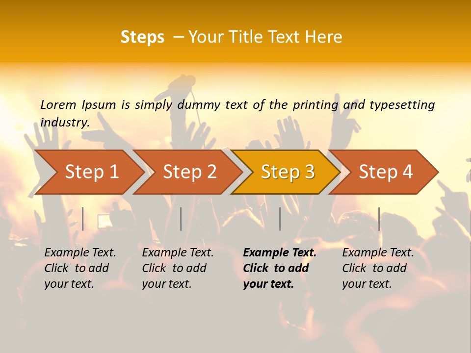 Musician Applauding Back PowerPoint Template