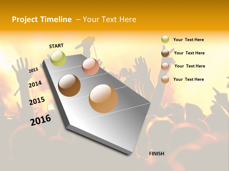 Musician Applauding Back PowerPoint Template
