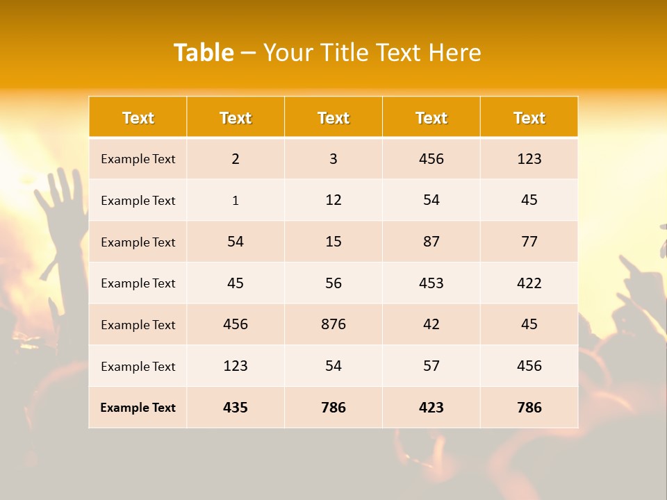 Musician Applauding Back PowerPoint Template