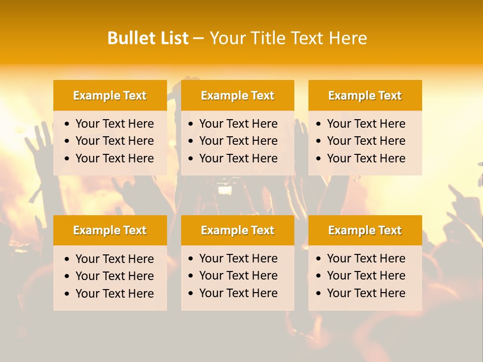 Musician Applauding Back PowerPoint Template