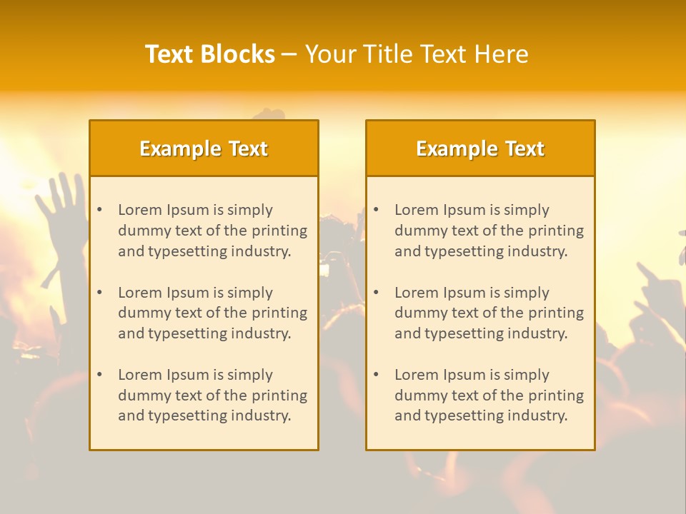 Musician Applauding Back PowerPoint Template