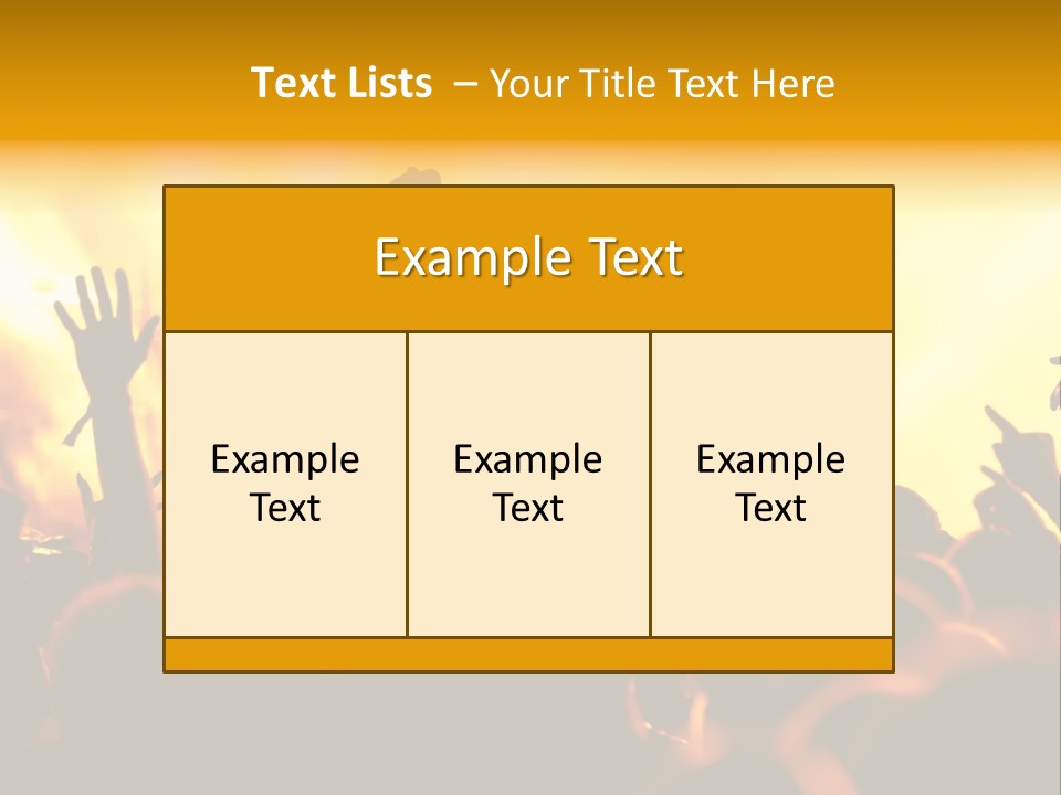 Musician Applauding Back PowerPoint Template