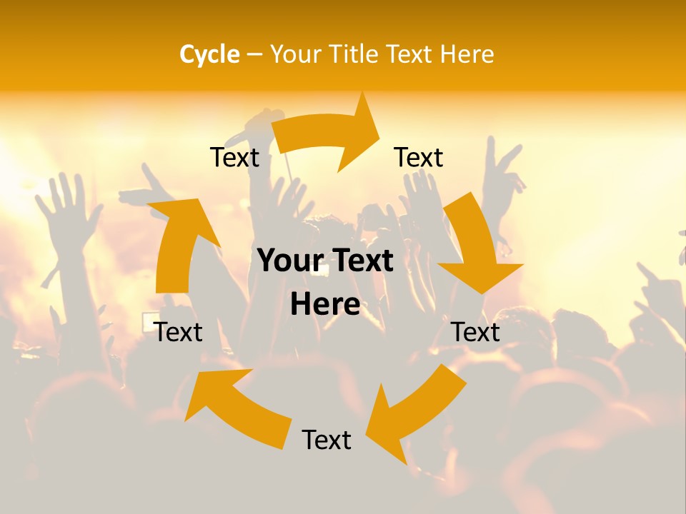 Musician Applauding Back PowerPoint Template