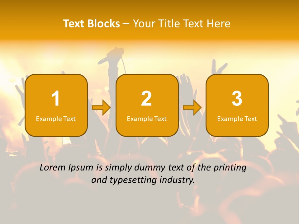 Musician Applauding Back PowerPoint Template