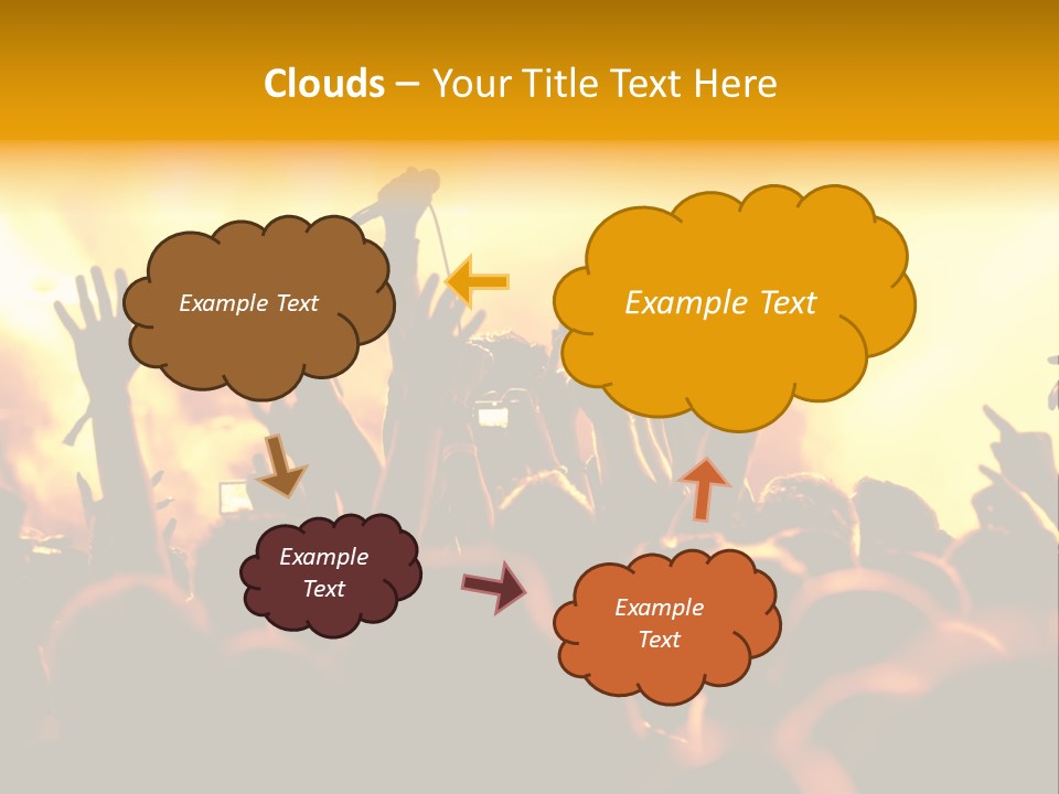 Musician Applauding Back PowerPoint Template