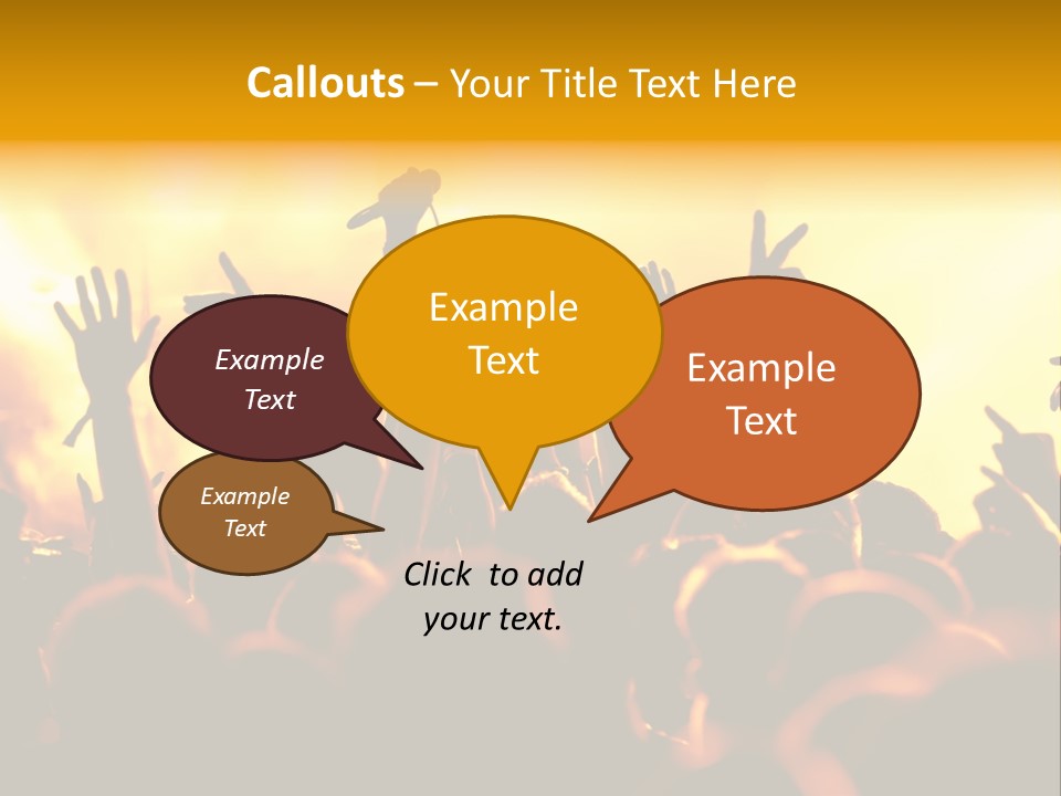 Musician Applauding Back PowerPoint Template