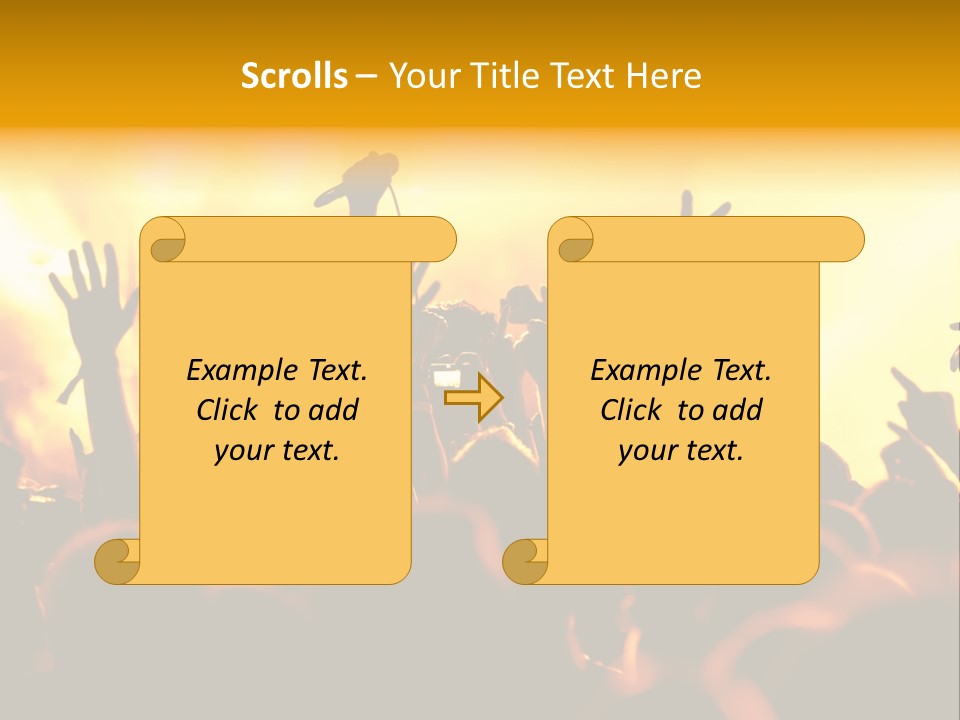 Musician Applauding Back PowerPoint Template