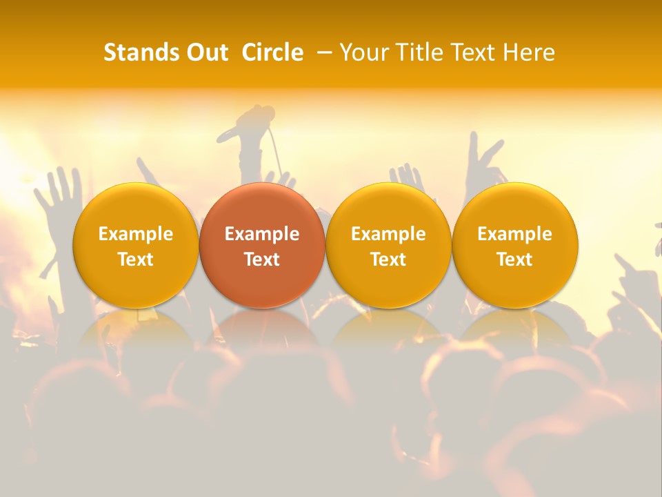 Musician Applauding Back PowerPoint Template