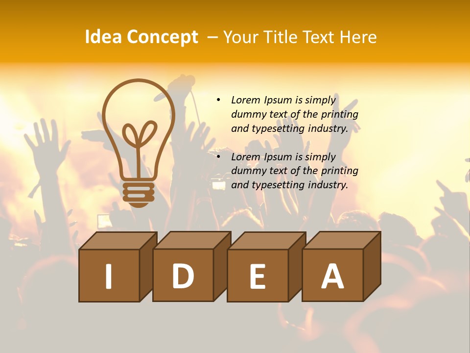 Musician Applauding Back PowerPoint Template