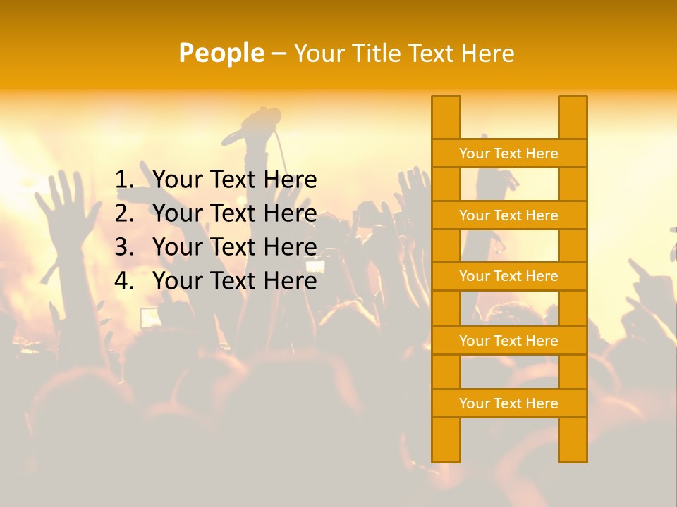 Musician Applauding Back PowerPoint Template