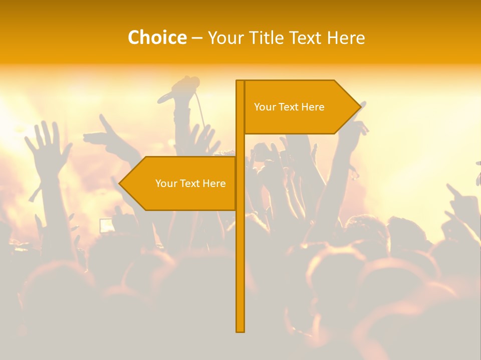 Musician Applauding Back PowerPoint Template