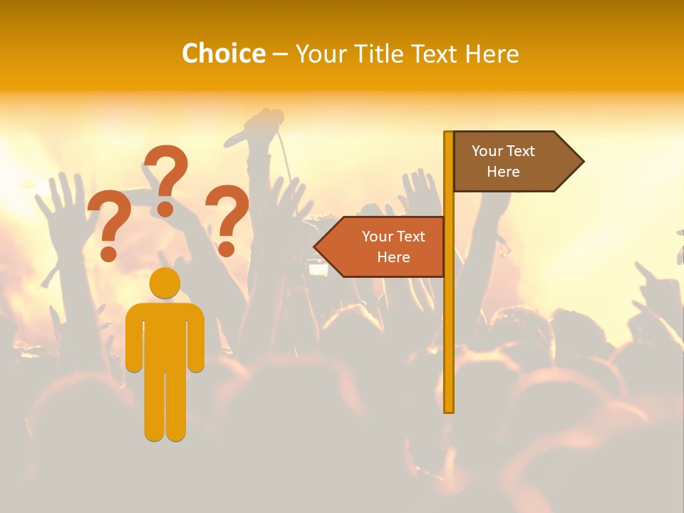 Musician Applauding Back PowerPoint Template
