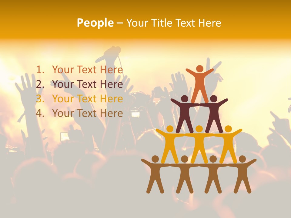 Musician Applauding Back PowerPoint Template