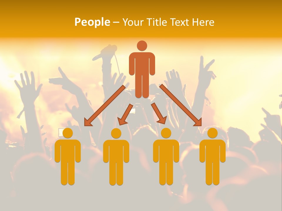 Musician Applauding Back PowerPoint Template