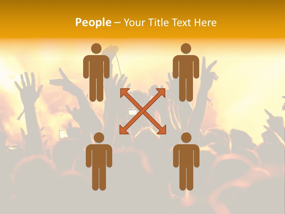 Musician Applauding Back PowerPoint Template