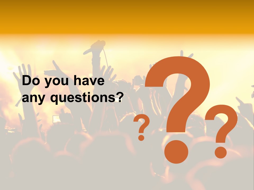 Musician Applauding Back PowerPoint Template