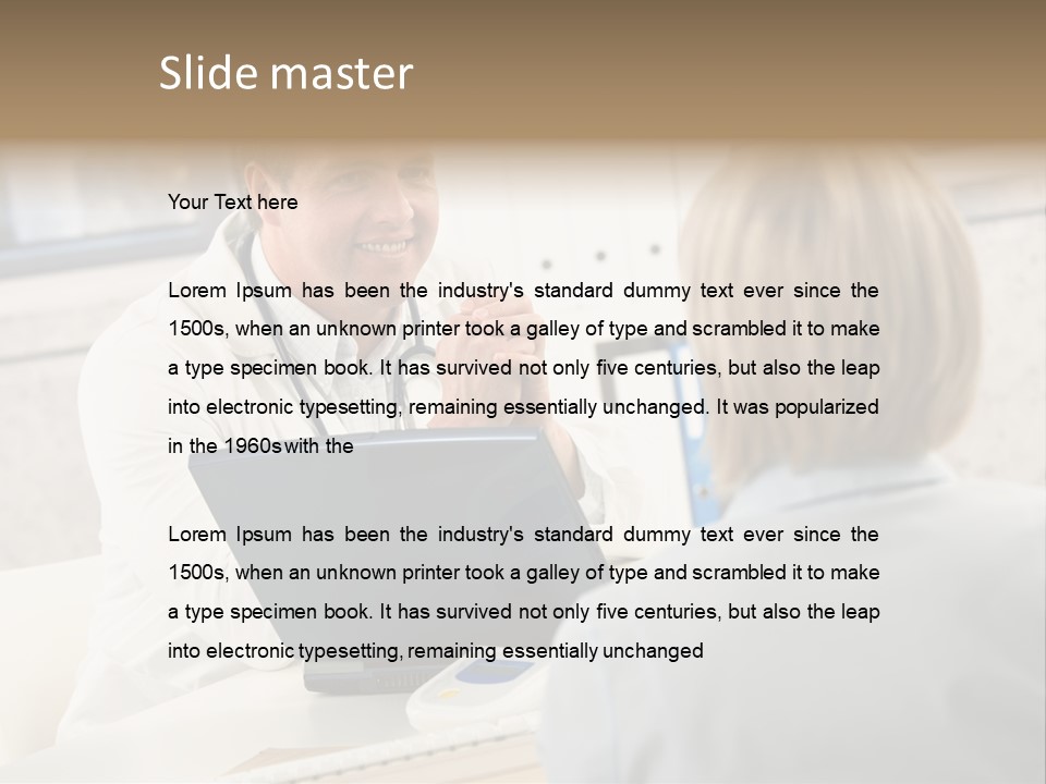 Medical Horizontal Office PowerPoint Template