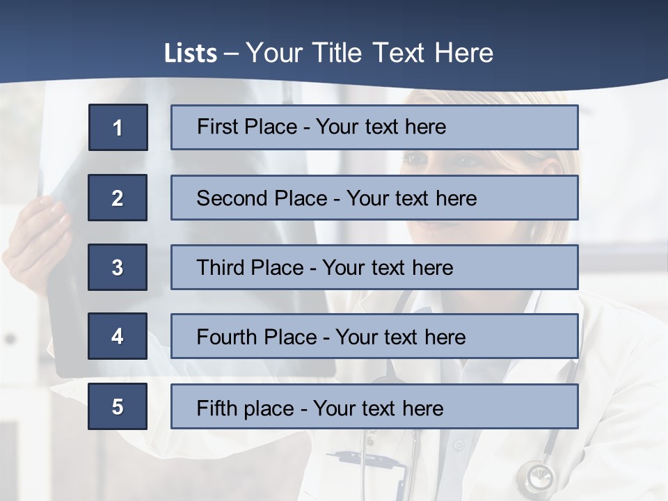 Clinical Woman Young PowerPoint Template