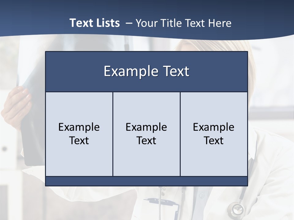 Clinical Woman Young PowerPoint Template