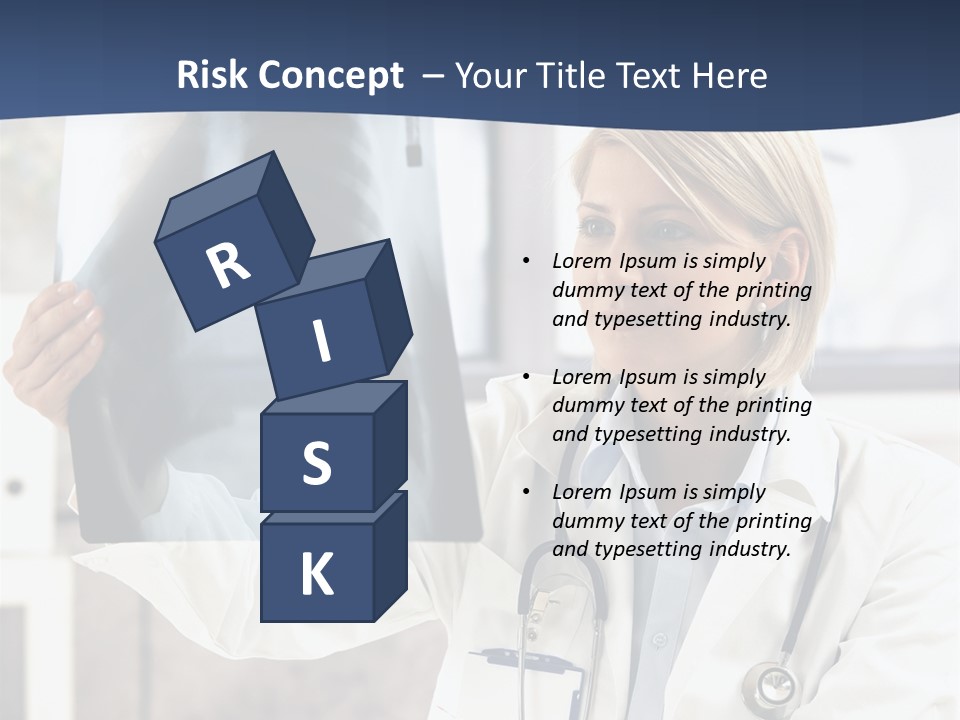 Clinical Woman Young PowerPoint Template