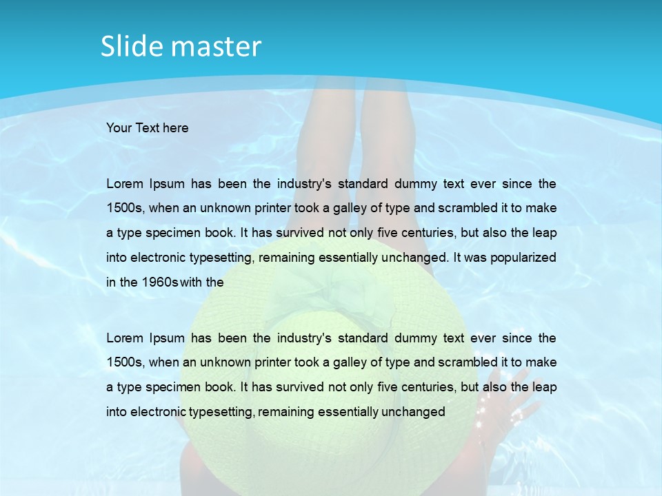 Tan Pampering Blond PowerPoint Template