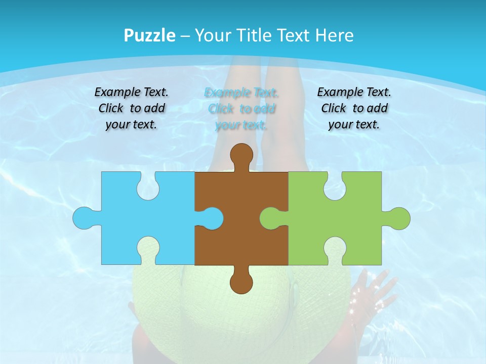 Tan Pampering Blond PowerPoint Template