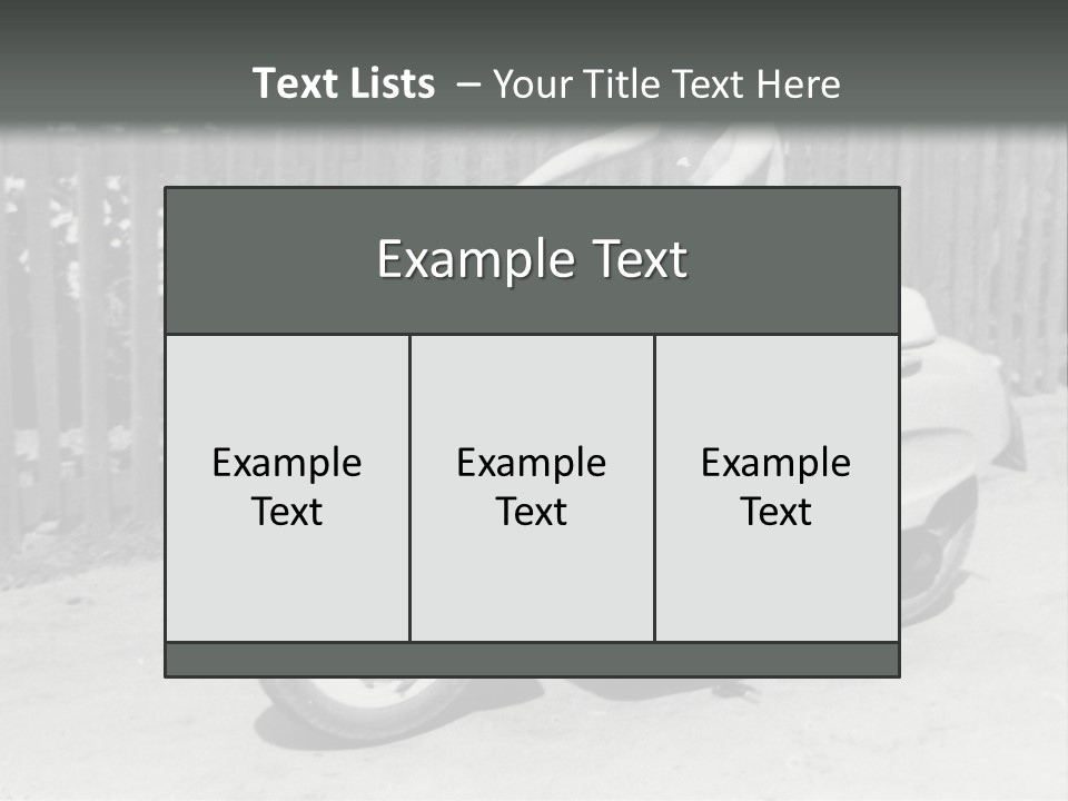 Vehicle  Retro PowerPoint Template