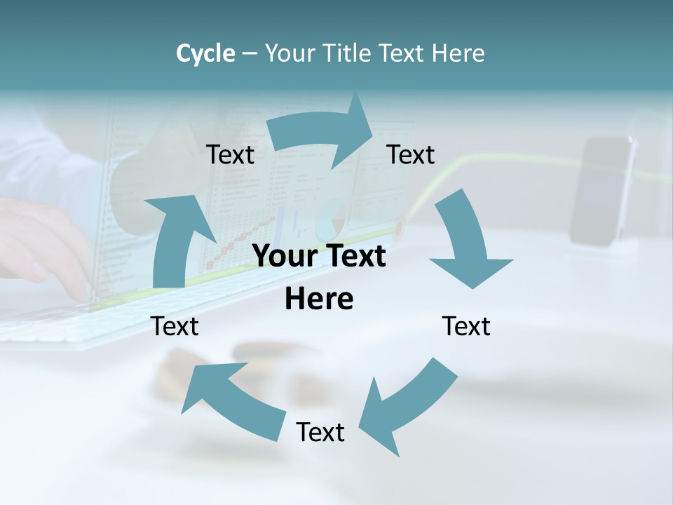 Research Cup Flowchart PowerPoint Template