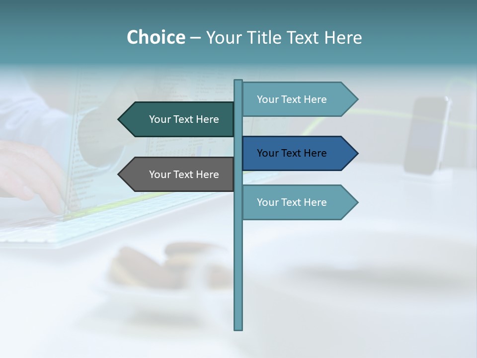Research Cup Flowchart PowerPoint Template