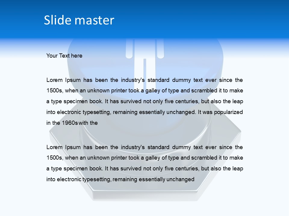 Male Lavatory Boy PowerPoint Template