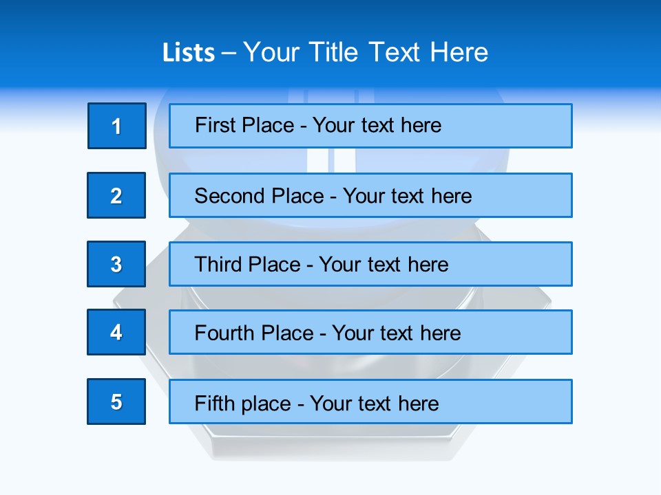 Male Lavatory Boy PowerPoint Template