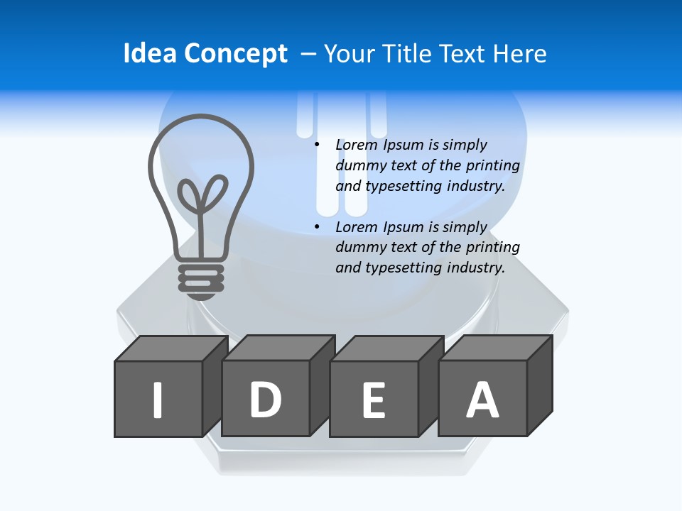 Male Lavatory Boy PowerPoint Template