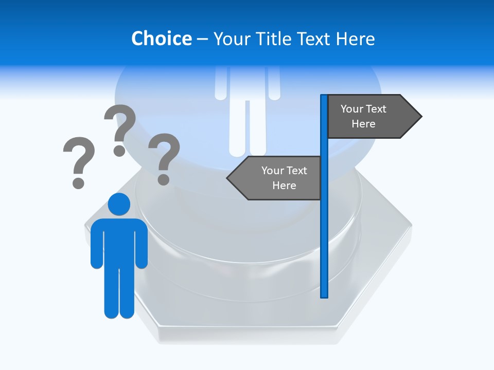 Male Lavatory Boy PowerPoint Template