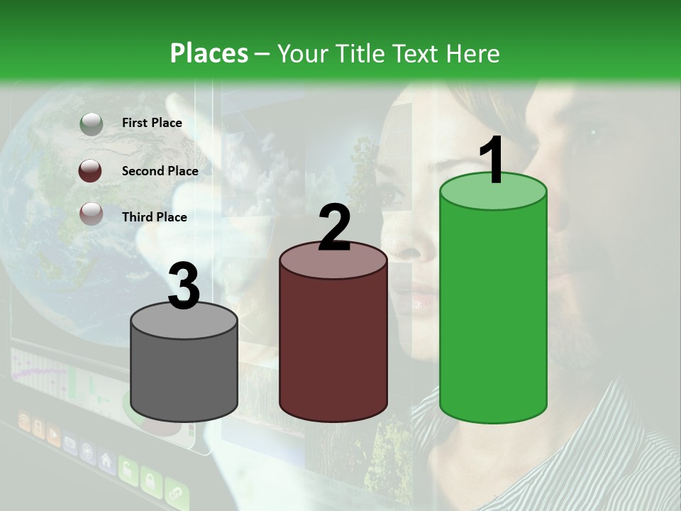 Futuristic Visual Screen PowerPoint Template
