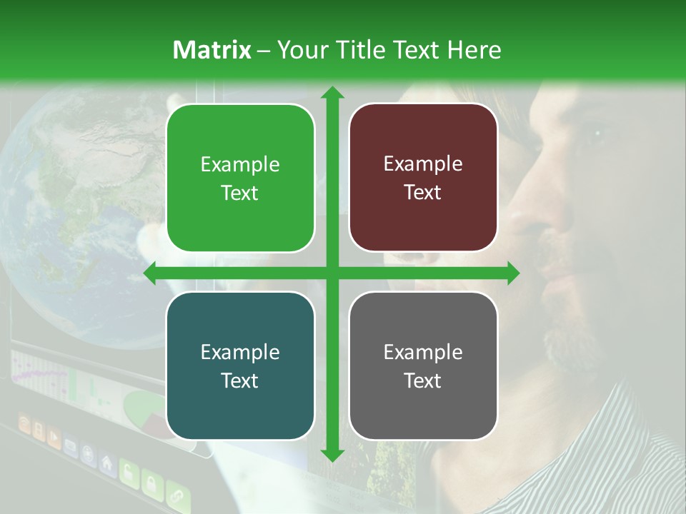 Futuristic Visual Screen PowerPoint Template