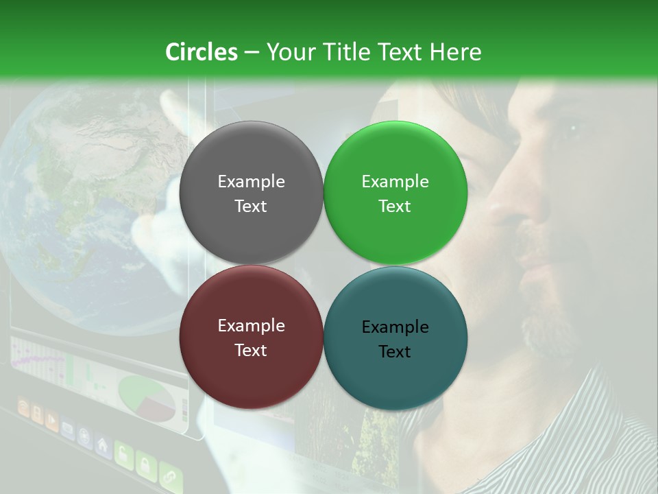 Futuristic Visual Screen PowerPoint Template