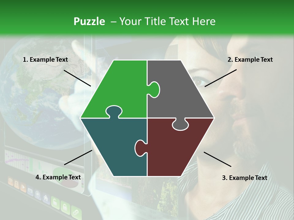 Futuristic Visual Screen PowerPoint Template