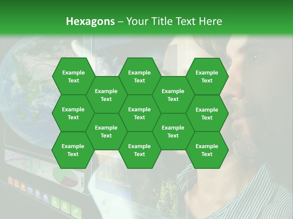 Futuristic Visual Screen PowerPoint Template