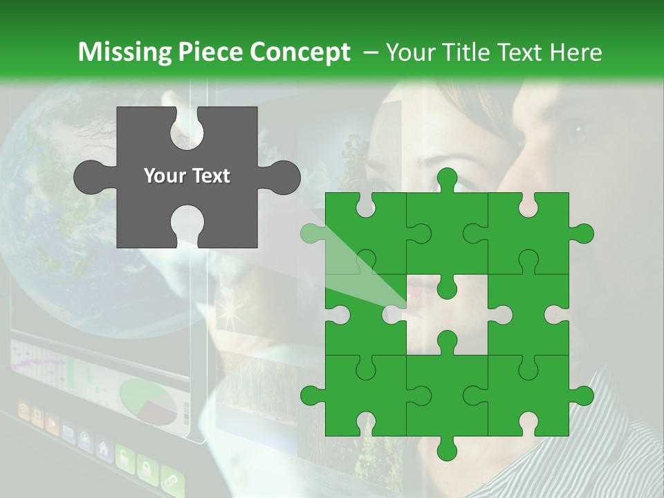 Futuristic Visual Screen PowerPoint Template