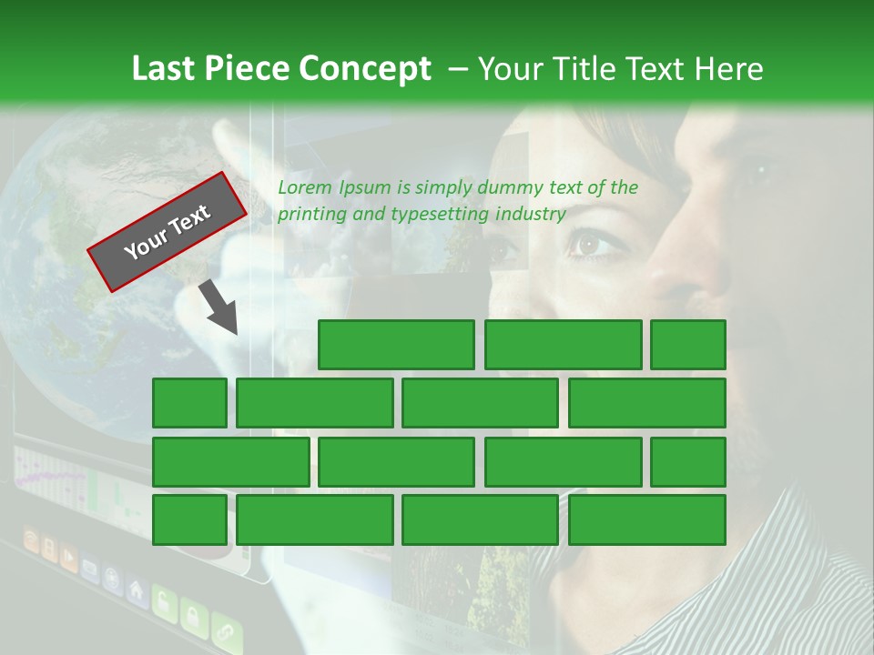 Futuristic Visual Screen PowerPoint Template