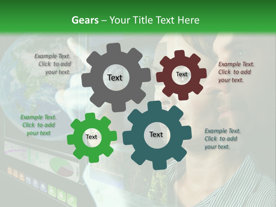 Futuristic Visual Screen PowerPoint Template