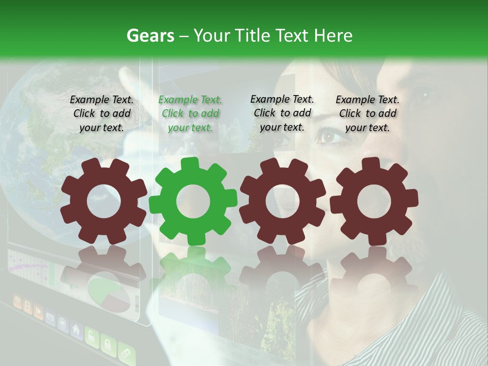 Futuristic Visual Screen PowerPoint Template
