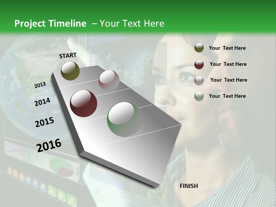 Futuristic Visual Screen PowerPoint Template