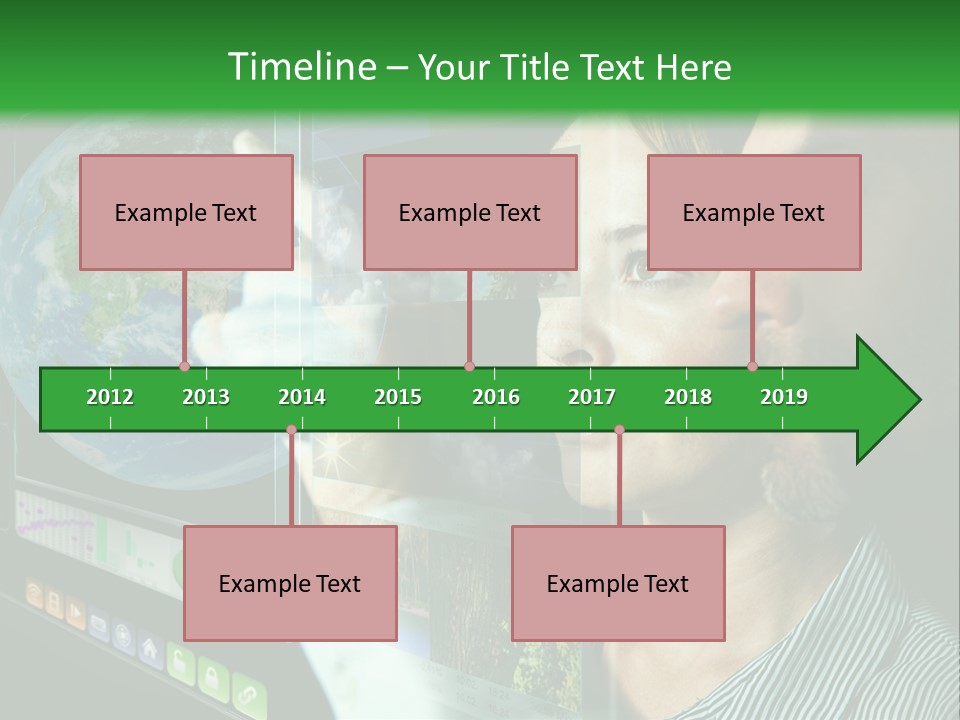 Futuristic Visual Screen PowerPoint Template