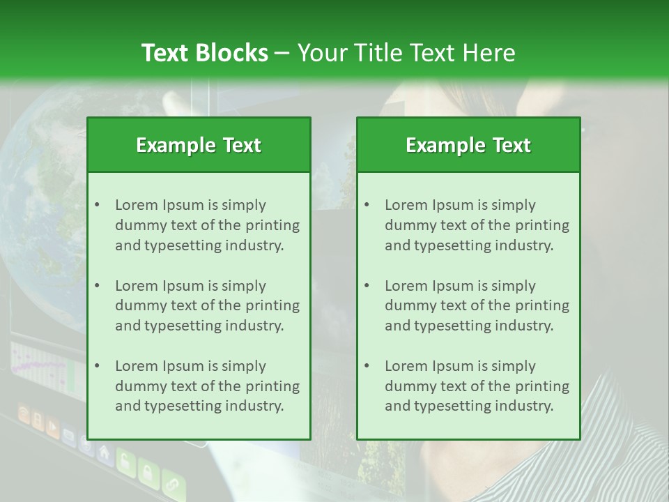 Futuristic Visual Screen PowerPoint Template